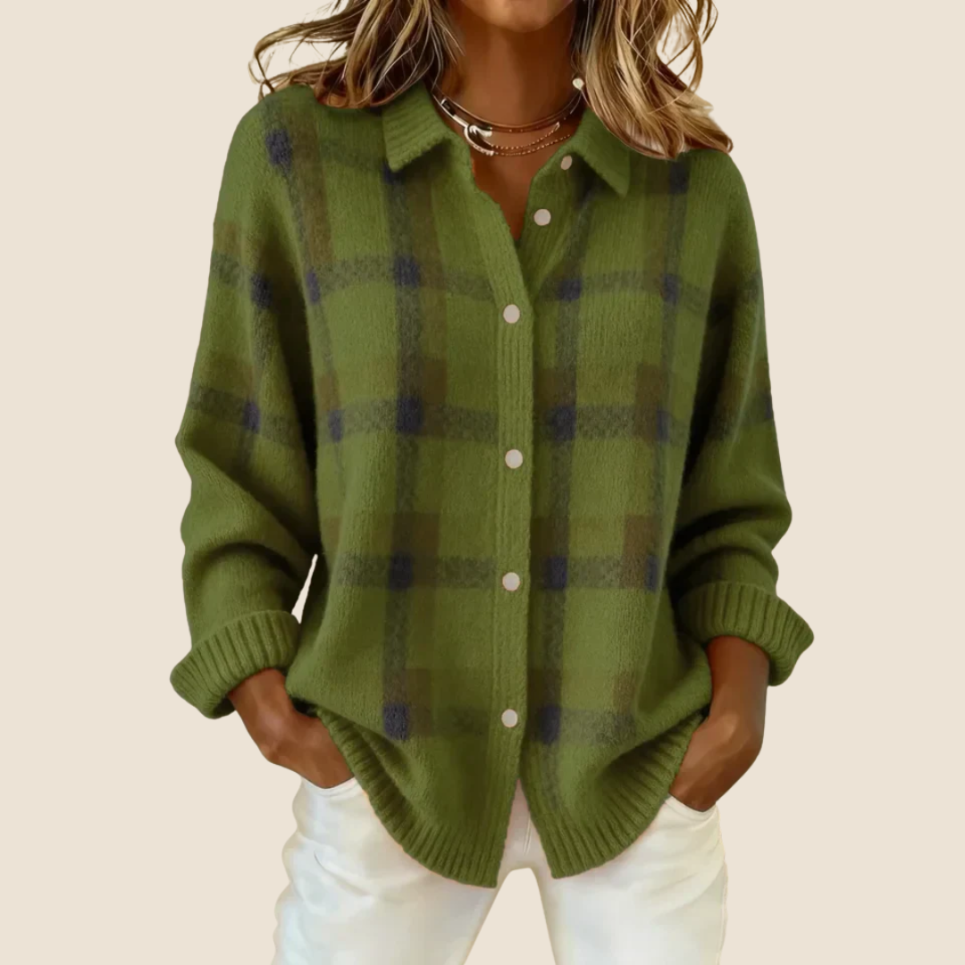 Vivienne™ | Retro Check Sweater