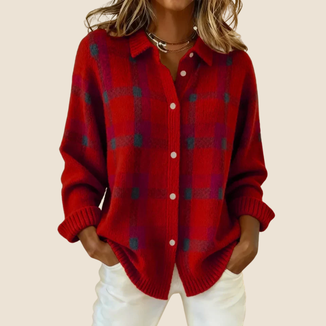 Vivienne™ | Retro Check Sweater