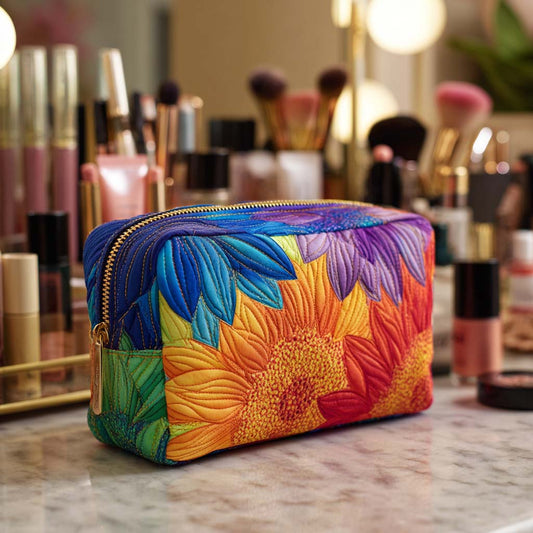 Summer Print Quilted Toiletry Bag