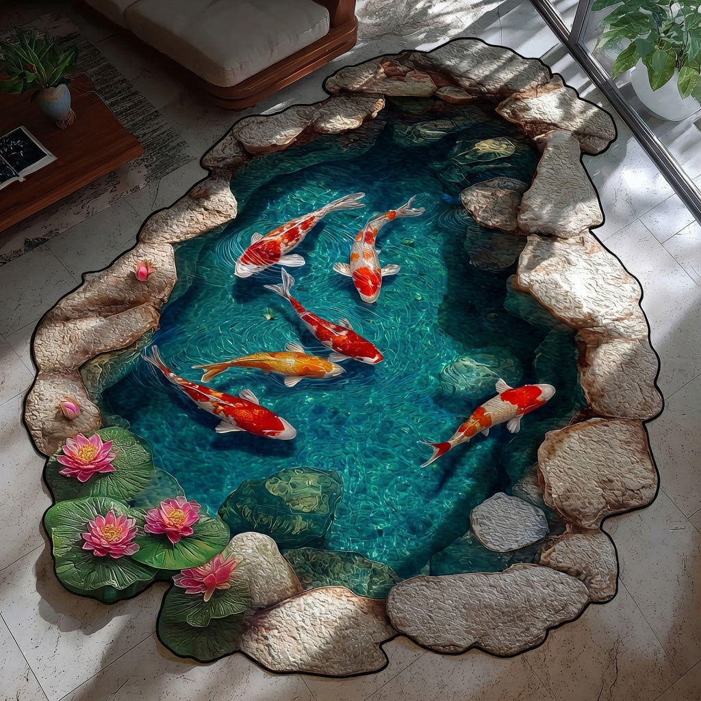 Calm Pool Shaped Area Rug