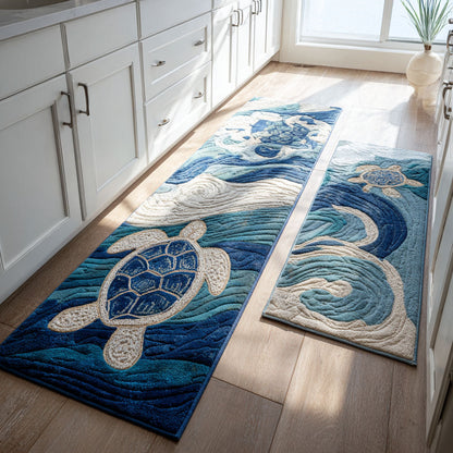 Calm Waters 2-Piece Kitchen Mat Set