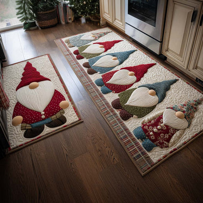 Traditional Christmas 2-Piece Kitchen Mat Set