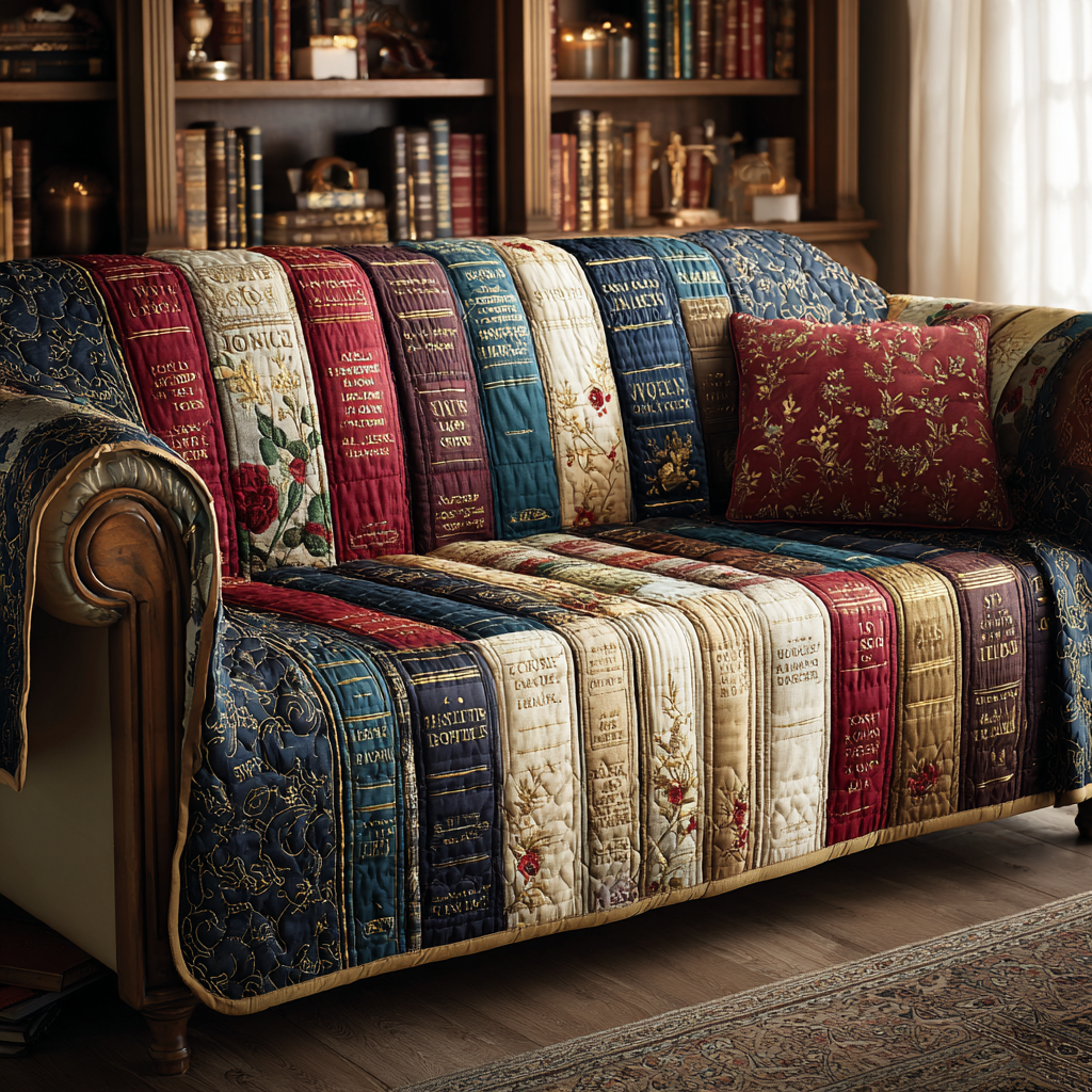 Decorative Pattern Quilted Sofa Cover – Anneliese