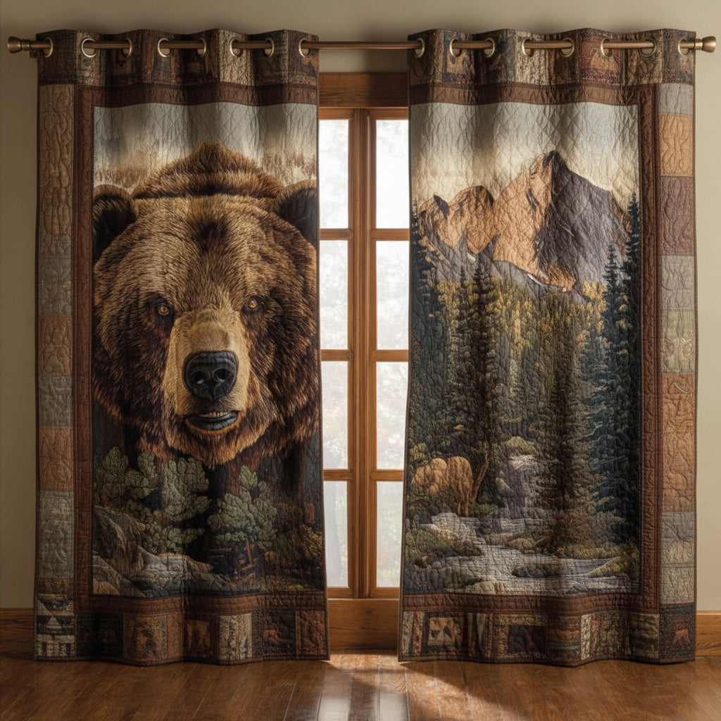 Mountain Hike Quilted Curtains