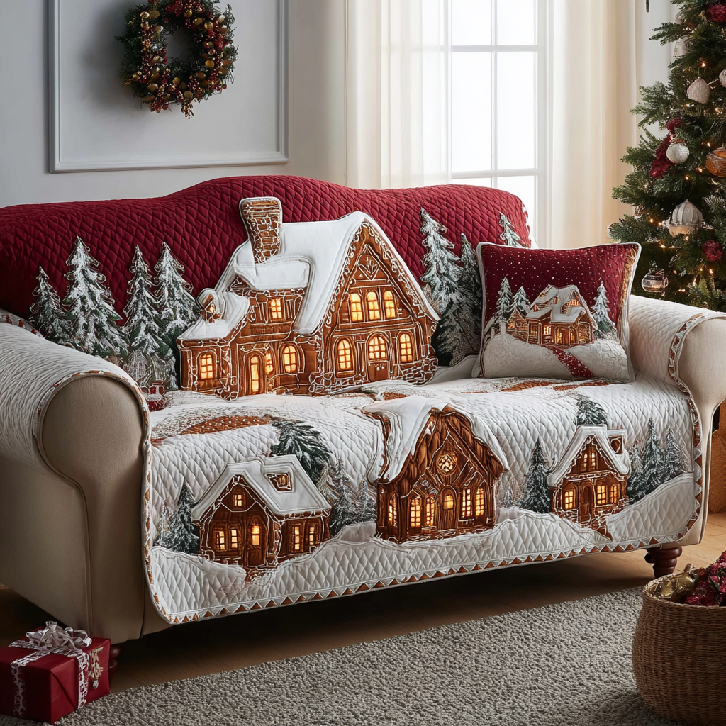Chalet Winters Quilted Sofa Cover