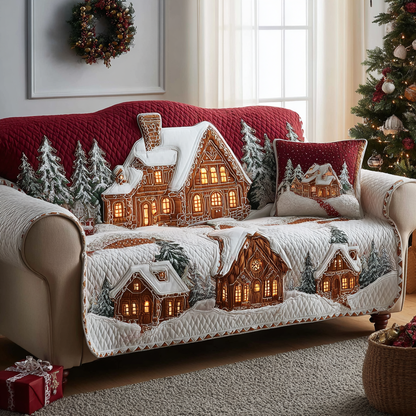 Chalet Winters Quilted Sofa Cover