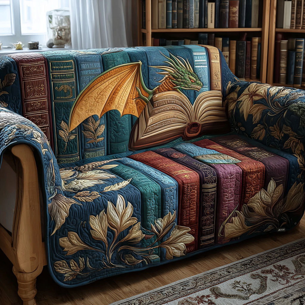 Padded Dragon Legendary Quilted Sofa Cover