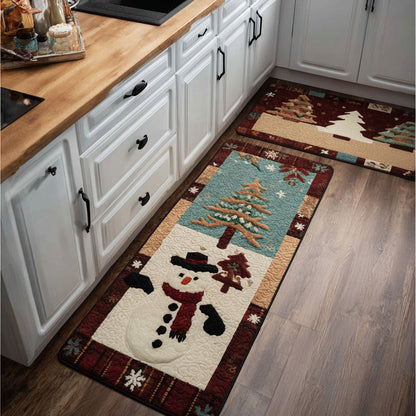 Snowy Trees 2-Piece Kitchen Mat Set