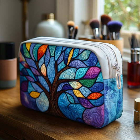 Tree of Life Quilted Toiletry Bag
