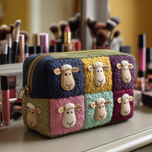 Patchwork Quilted Toiletry Bag