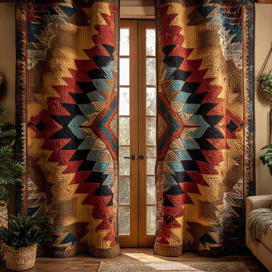Antique Sandstone Quilted Curtains