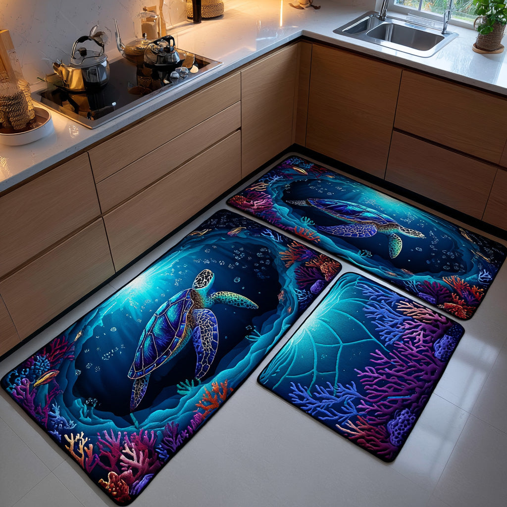 Coral Reef 2-Piece Kitchen Mat Set – Aurora