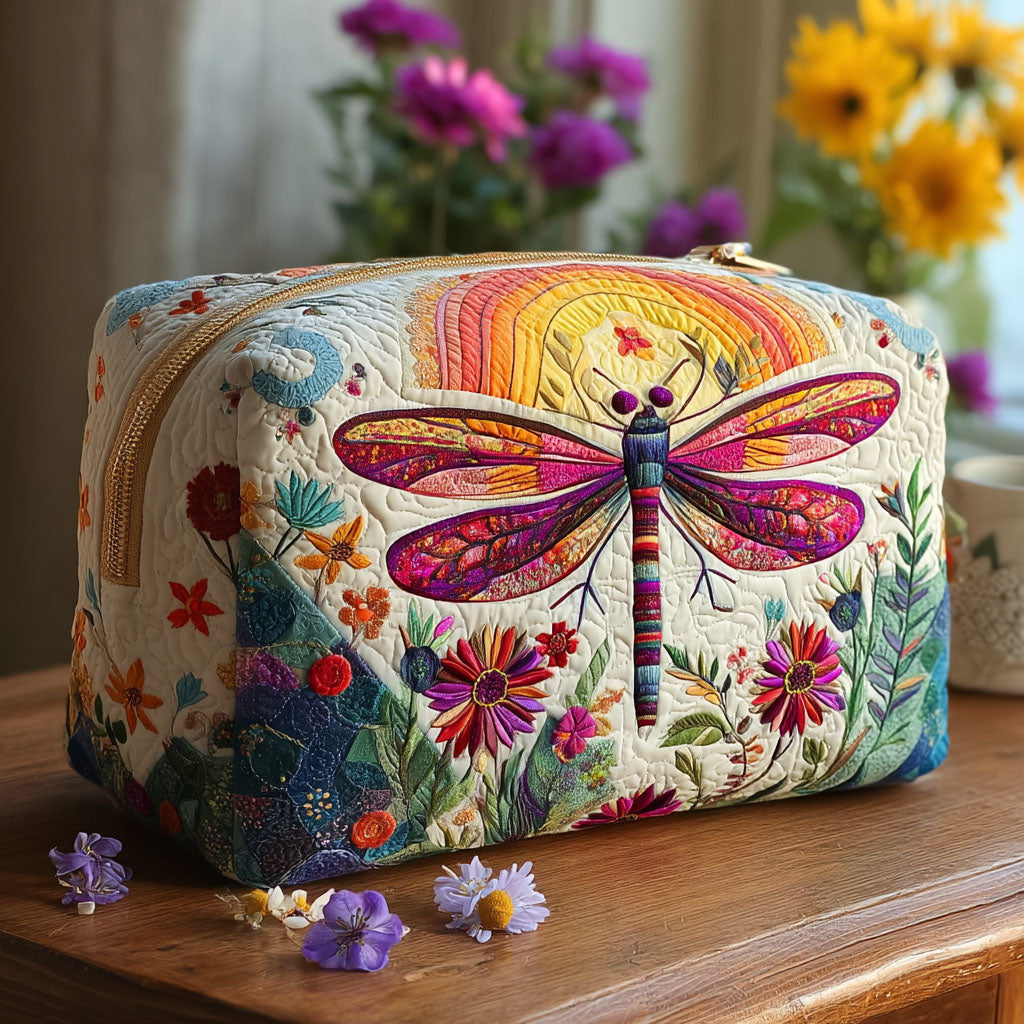 Refined Print Quilted Toiletry Bag – Autumn