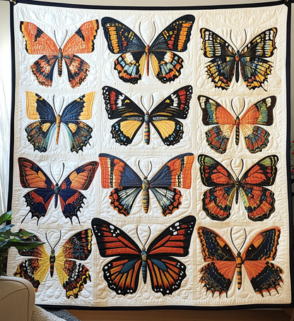Butterflies in Bloom Textile Wall Art