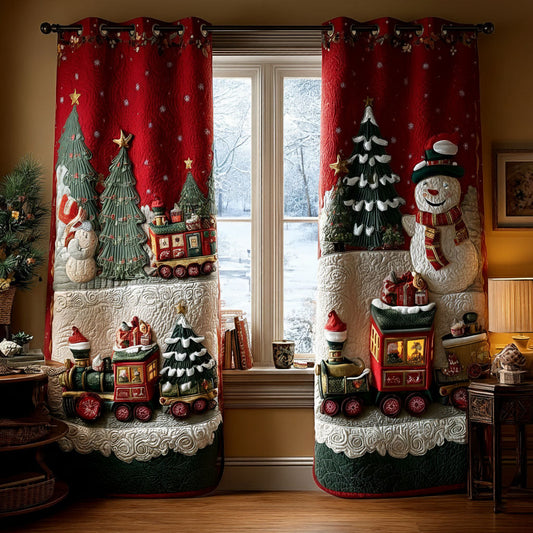 Shimmering Paths Quilted Curtains