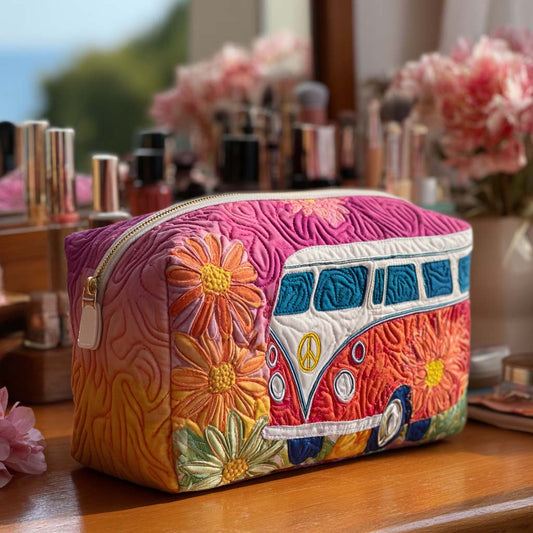 Retro Travel Quilted Toiletry Bag – Bailey