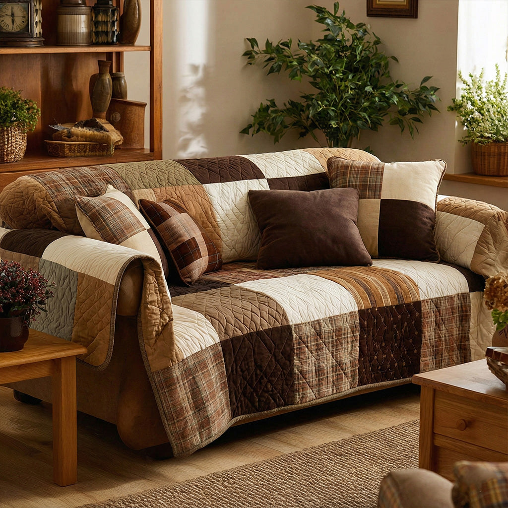 Cozy Quilted Sofa Cover