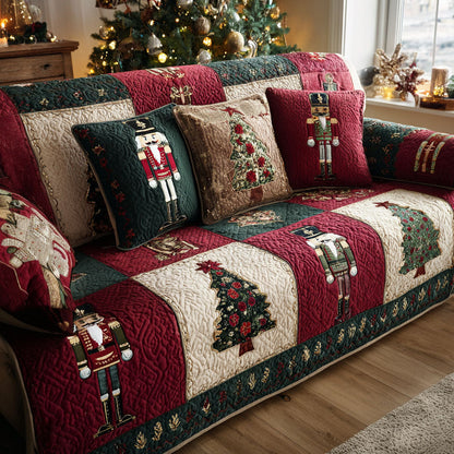 Christmas Pattern Quilted Sofa Cover – Bonita