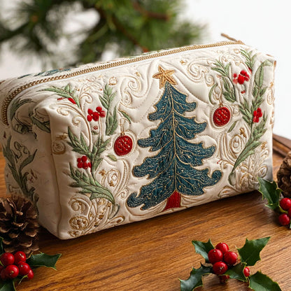 Christmas Forest Quilted Toiletry Bag