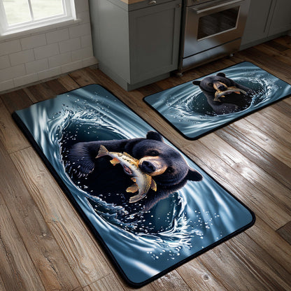 Tranquil Stream 2-Piece Kitchen Mat Set