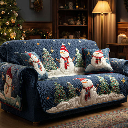 Pattern Winter Quilted Sofa Cover – Britta
