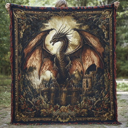 Enchanted Braided Snake Quilted Throw