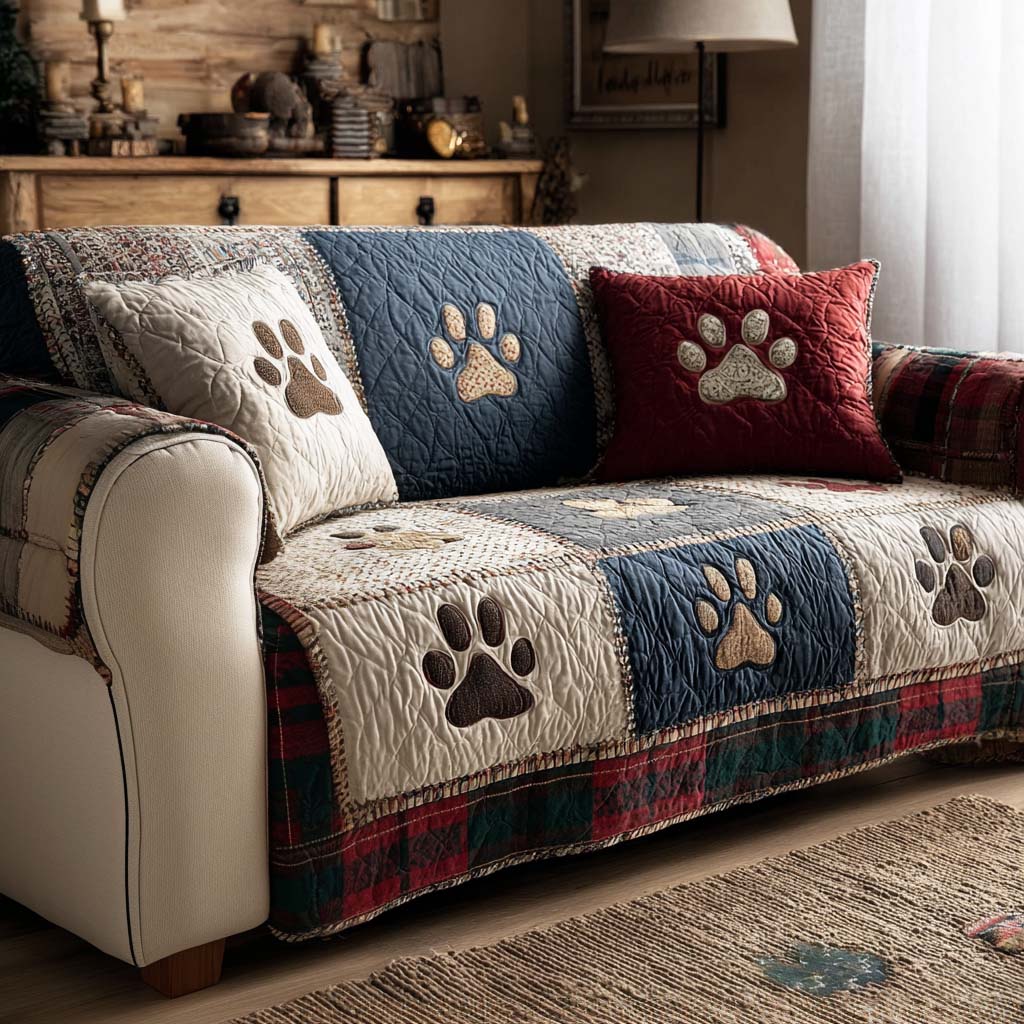 with Legs from the Best Friend Quilted Sofa Cover