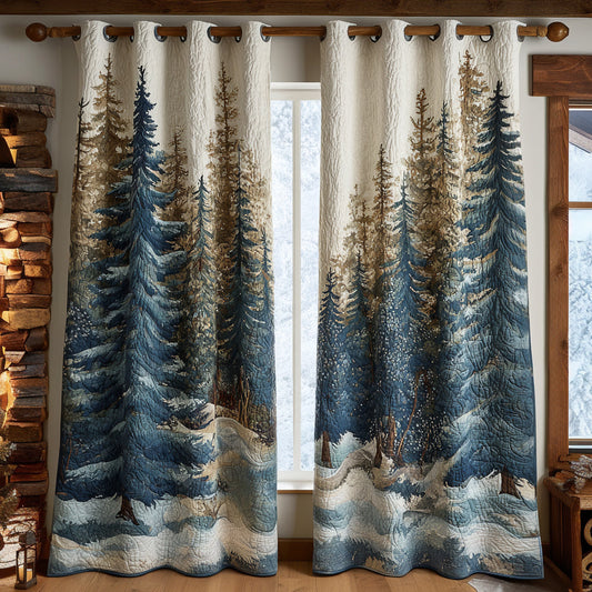 Morning Forest Quilted Curtains