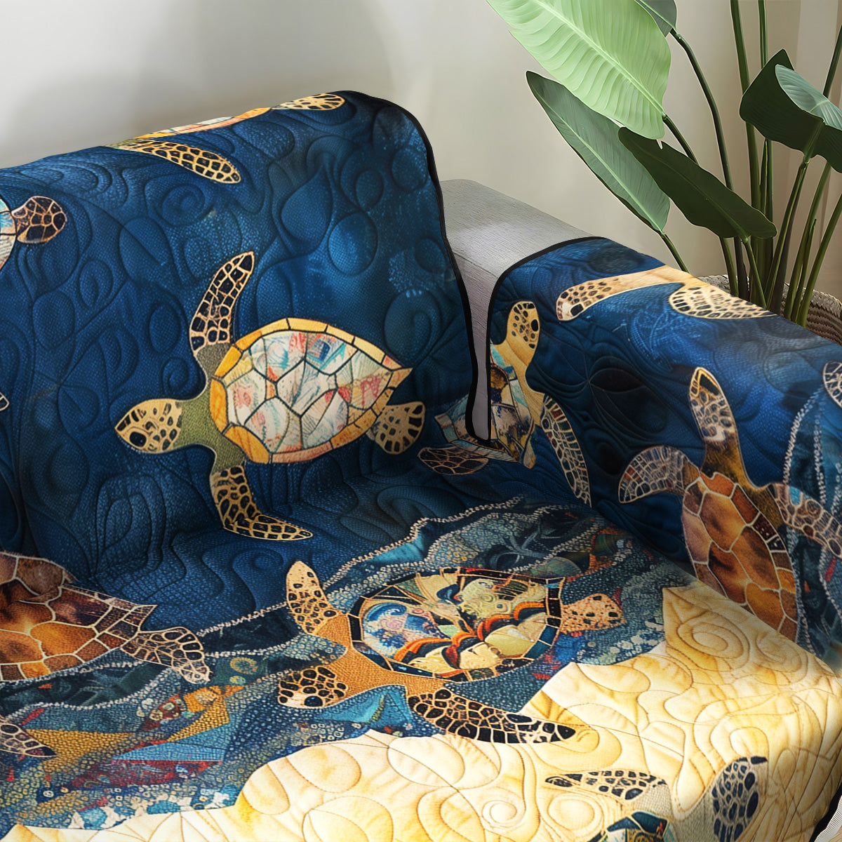 Dream Coast Quilted Sofa Cover