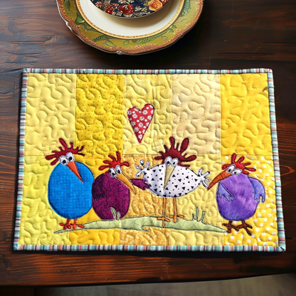 Chicken Quilted Placemats
