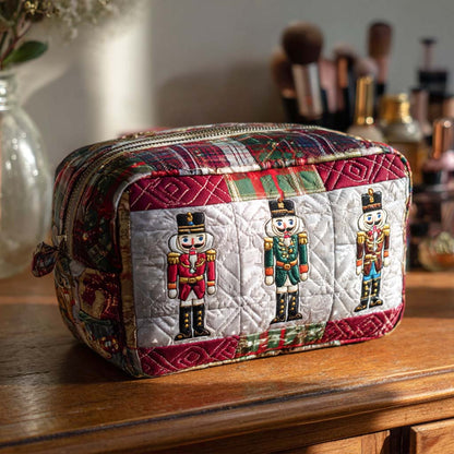 Cheerful Nutcracker Quilted Toiletry Bag