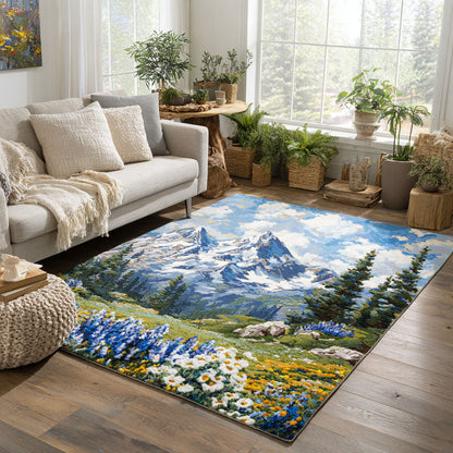Alpine Bloom Decorative Area Rug
