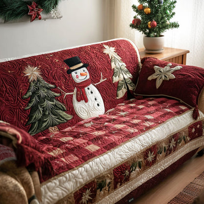 Christmas Pattern Quilted Sofa Cover – Corinthia