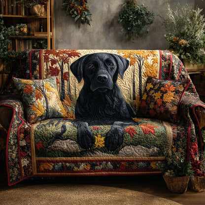 Labrador Retriever Quilted Sofa Cover