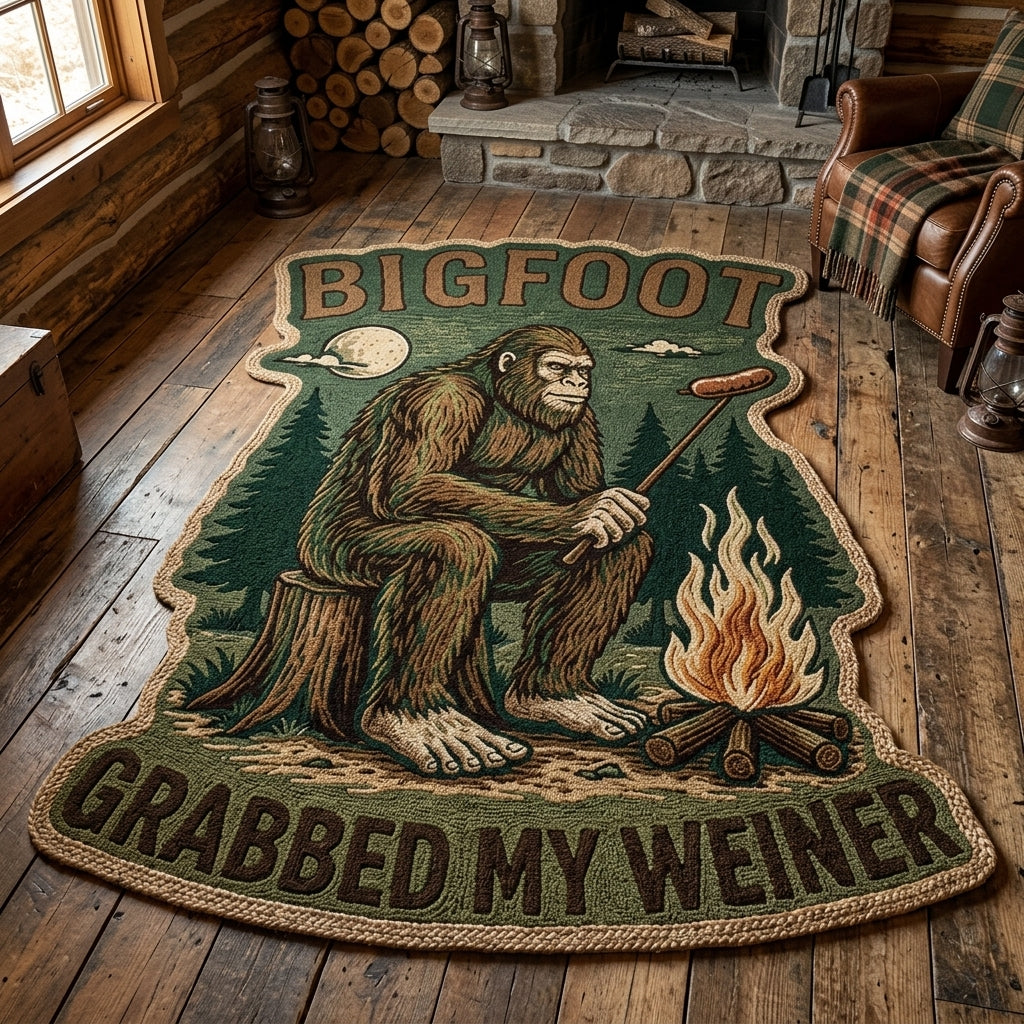 Bigfoot Shaped Area Rug