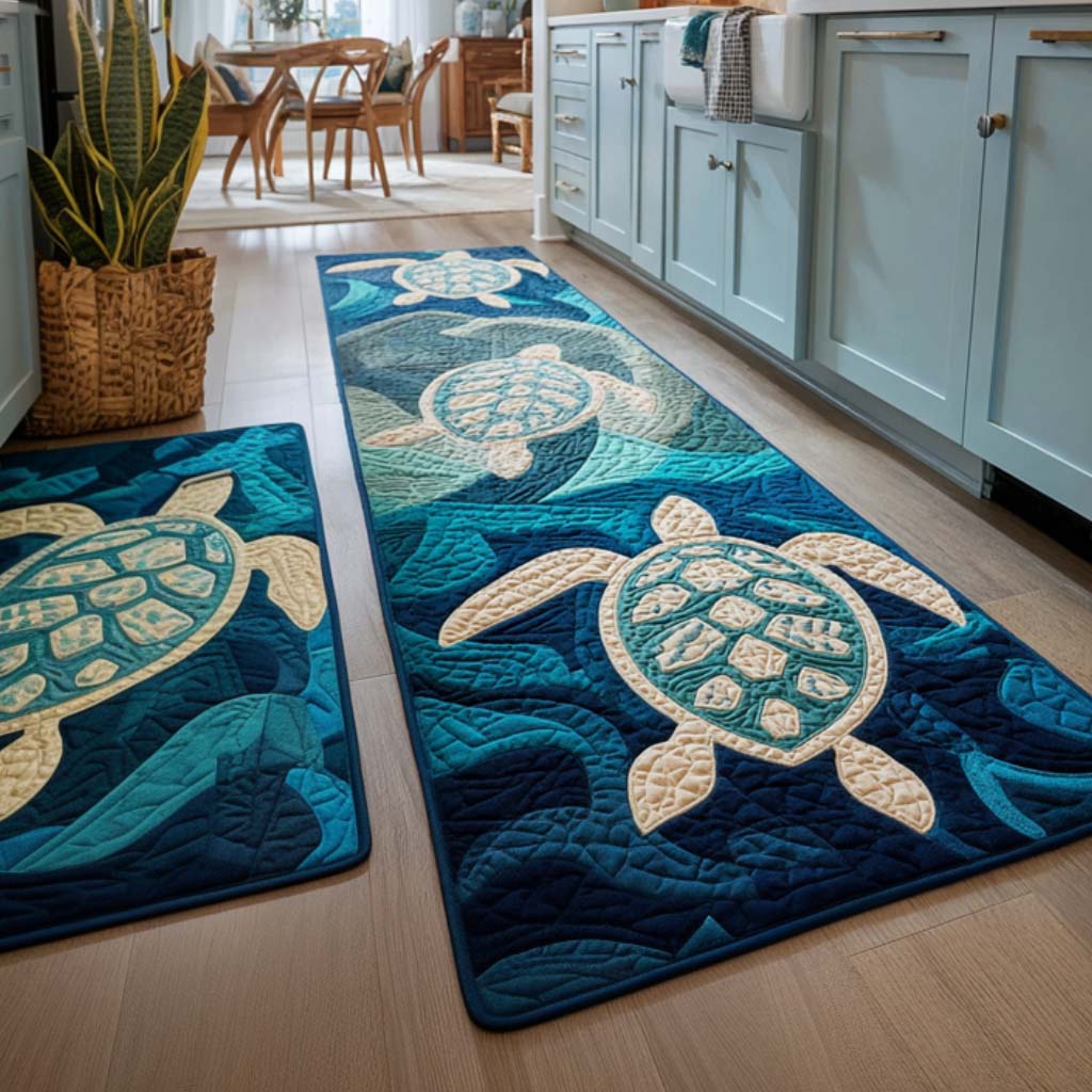 Tropical Vibes 2-Piece Kitchen Mat Set