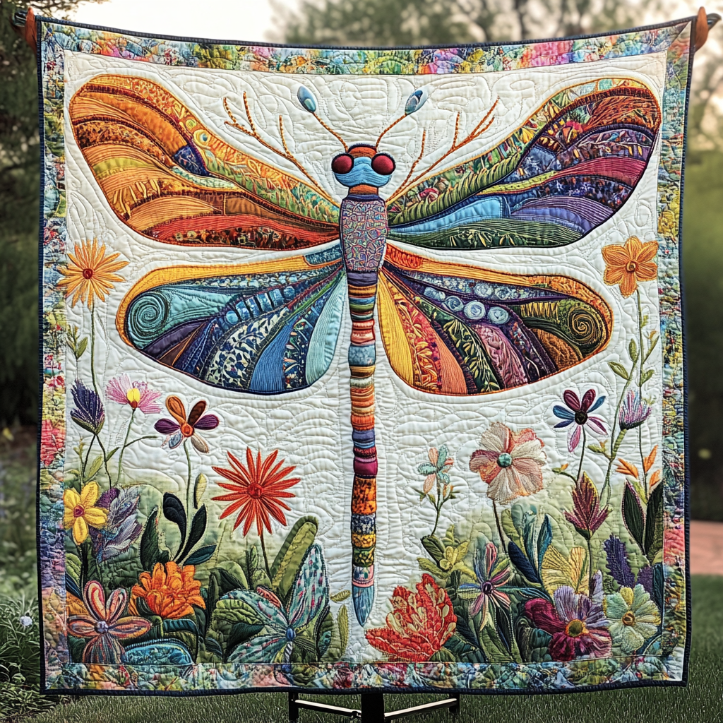 Serene Wings Quilted Blanket