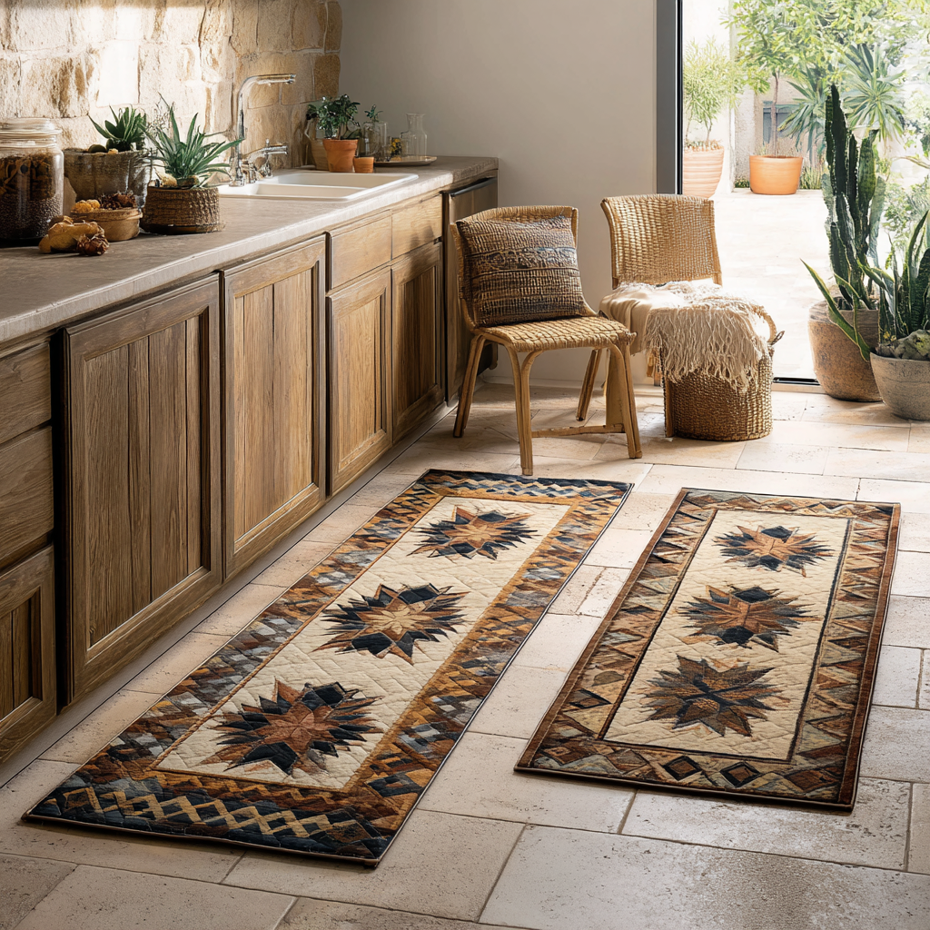 Amber Dawn 2-Piece Kitchen Mat Set