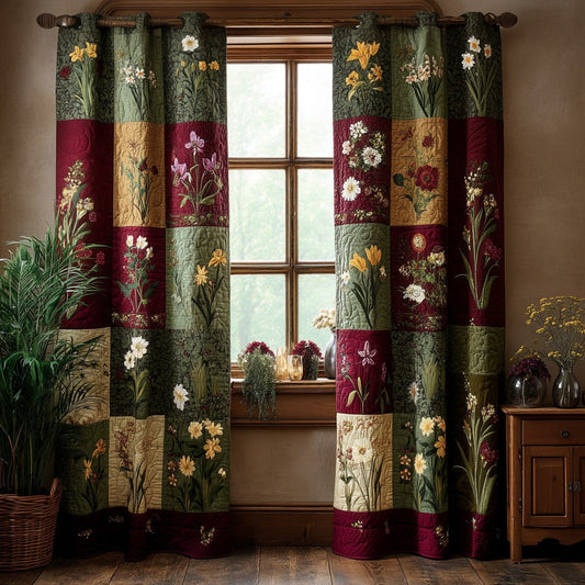 Wild Flower Dream Quilted Curtains