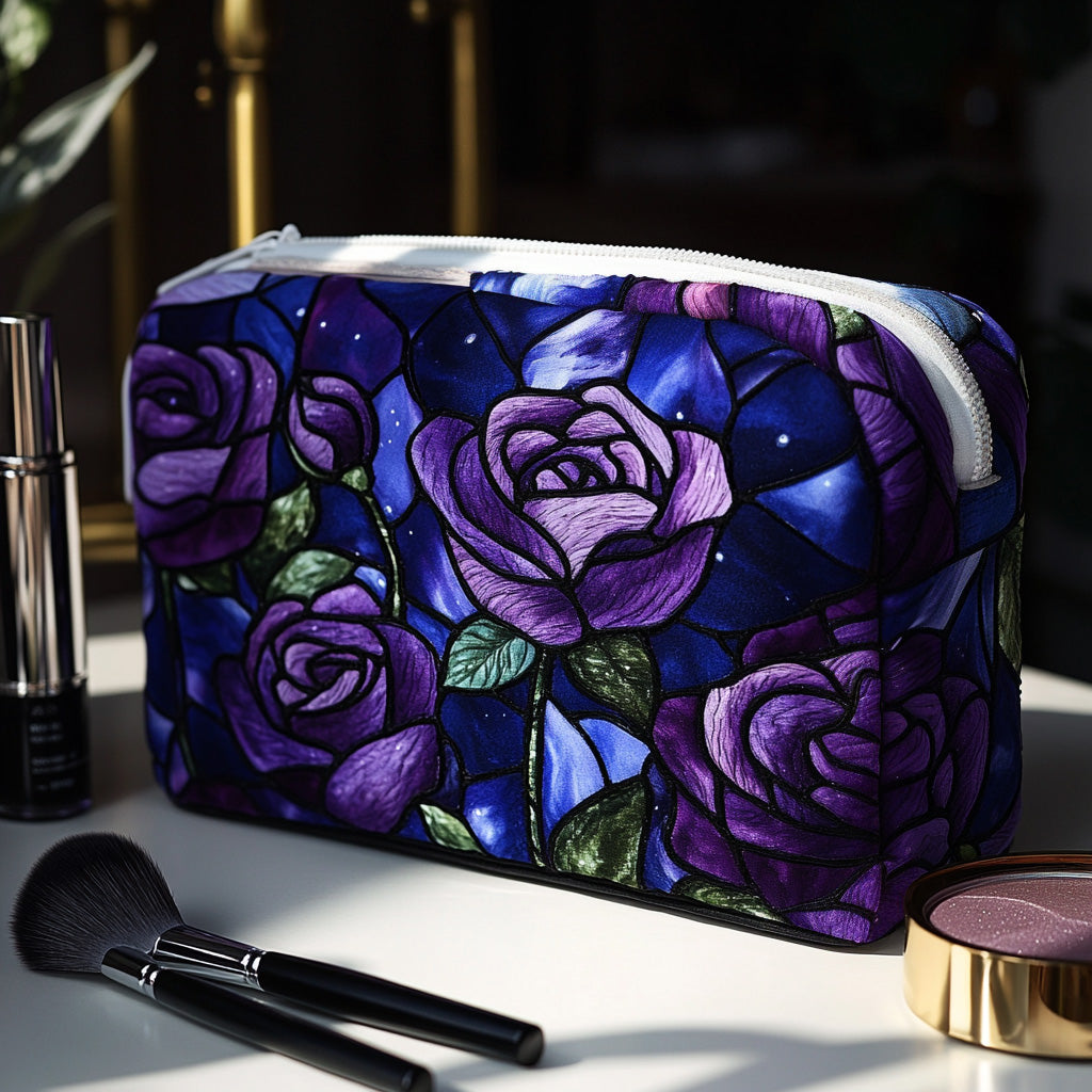 Night Rose Quilted Toiletry Bag