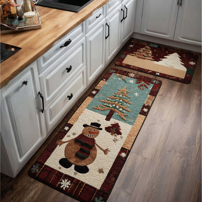 Snowy Winter 2-Piece Kitchen Mat Set – Elena