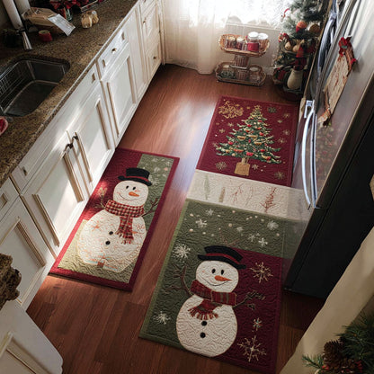 Classic Winter 2-Piece Kitchen Mat Set