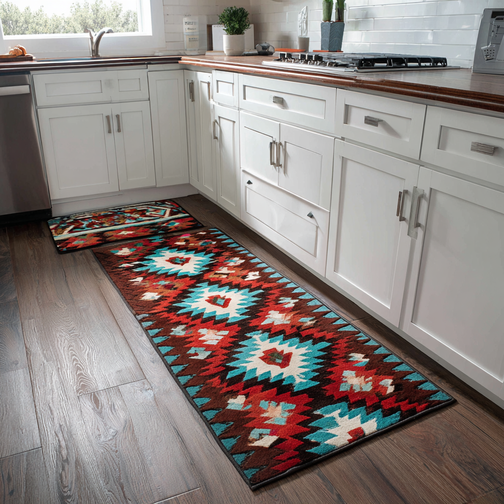 Warm Stones 2-Piece Kitchen Mat Set