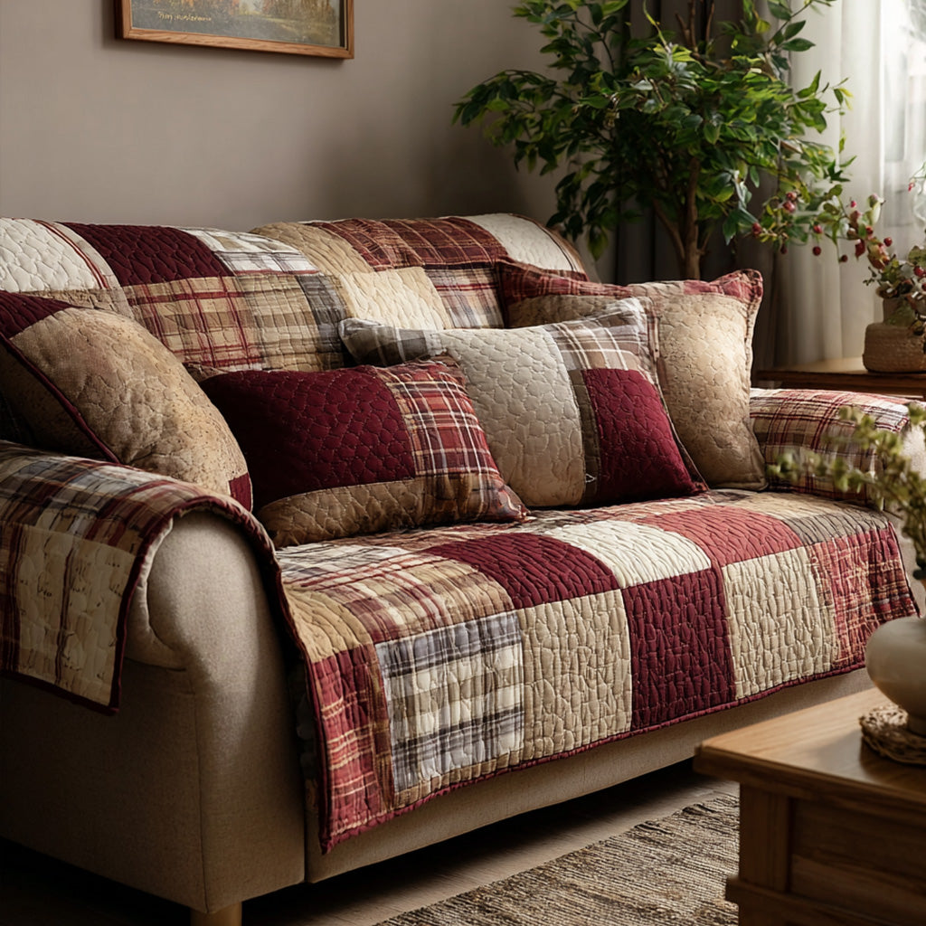 Chalet Cozy Quilted Sofa Cover
