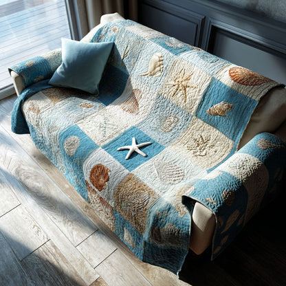 Pattern Sea Quilted Sofa Cover