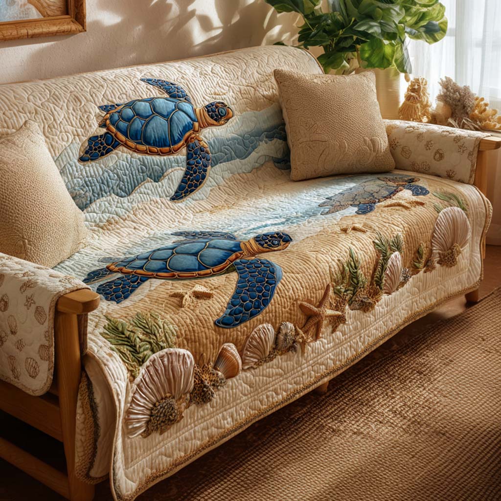 Turtle Quilted Sofa Cover – Farrah