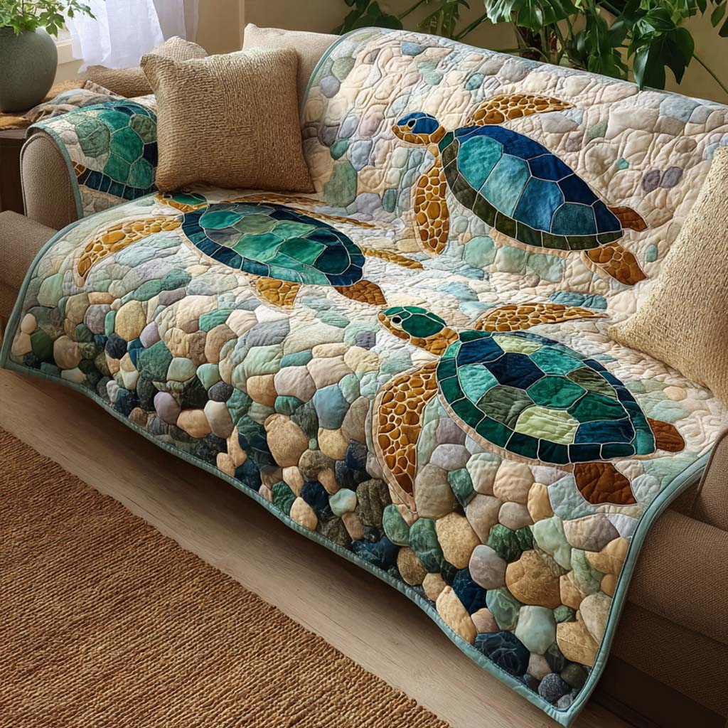 Turtle Quilted Sofa Cover – Farrah