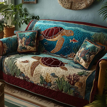 Turtle Quilted Sofa Cover – Farrah