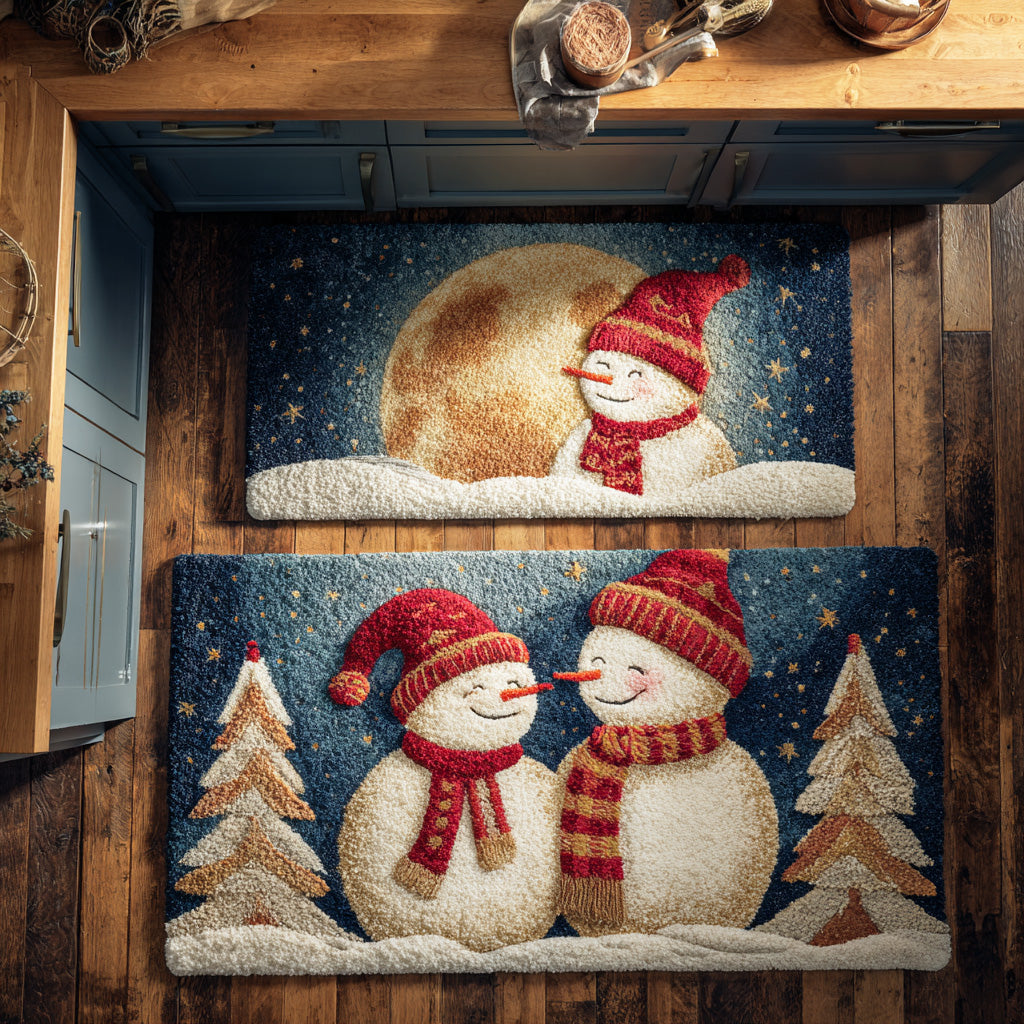 Snow Day 2-Piece Kitchen Mat Set