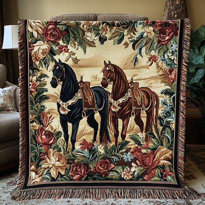 Horse Sanctuary Quilted Throw